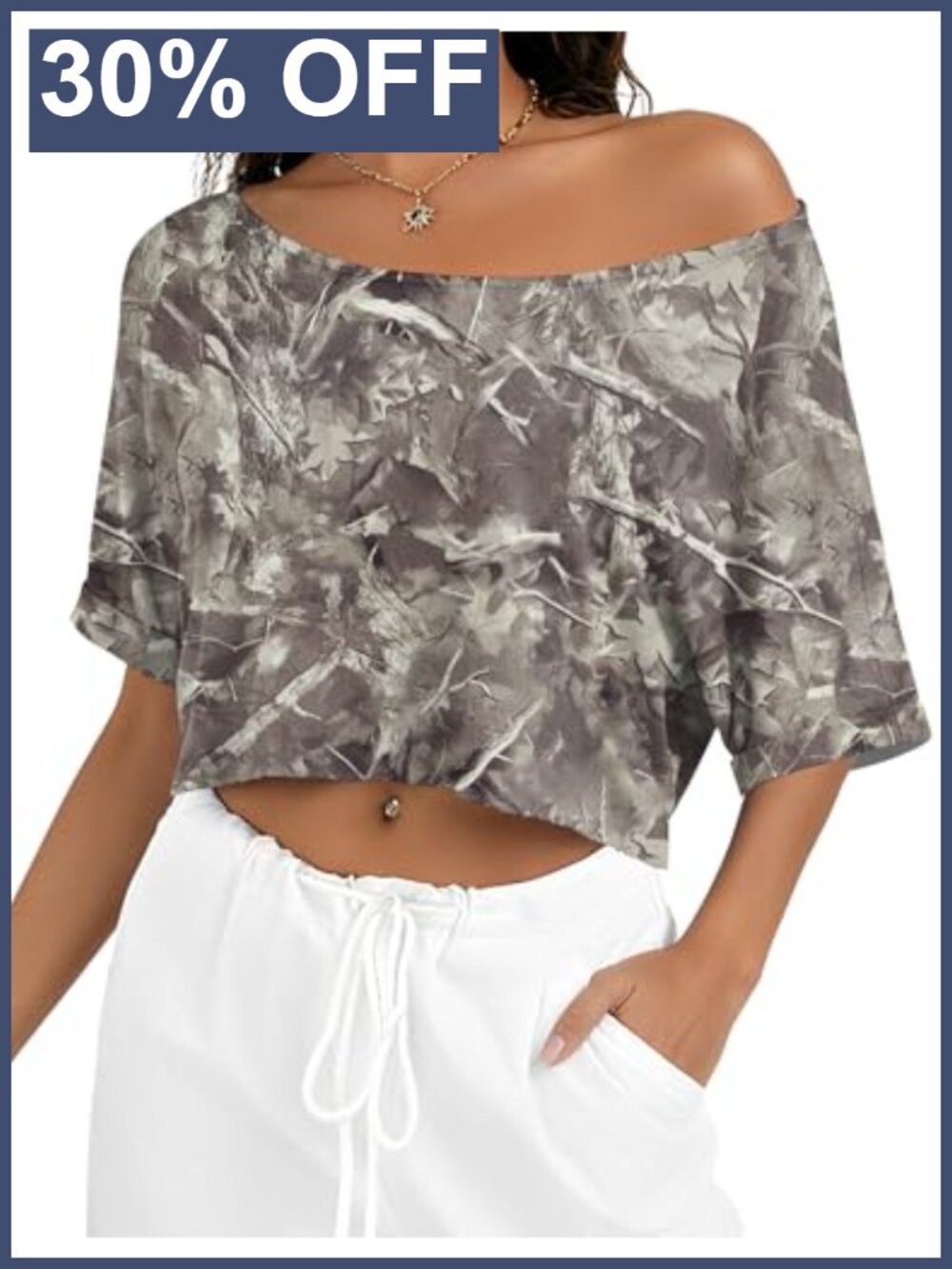Off Shoulder Cropped Tee Graphic Short Sleeve Y2K Summer Top